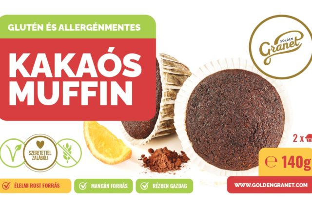 Glutén-és allergénmentes Kakaós muffin - 2 x 70g
