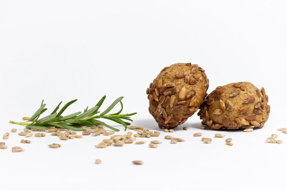 BIO, Glutén-és allergénmentes Napraforgómagos - snidlinges mini zsemle
