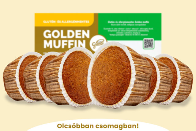 Glutén-és allergénmentes Golden Muffin 6-os pack
