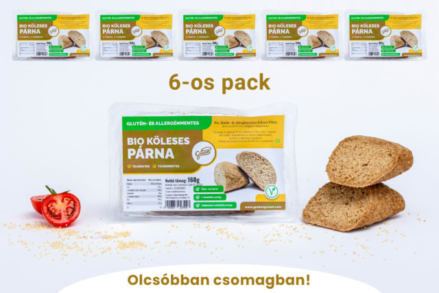 Glutén-és allergénmentes BIO Köleses Párna 6-os pack
