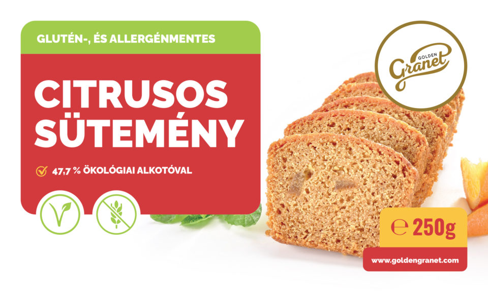 Glutén- és allergénmentes Citrusos Sütemény - 250 g - Image 2