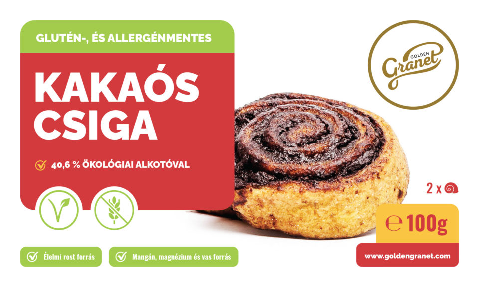 Glutén-és allergénmentes Kakaós csiga - 2 x 50 g - Image 2