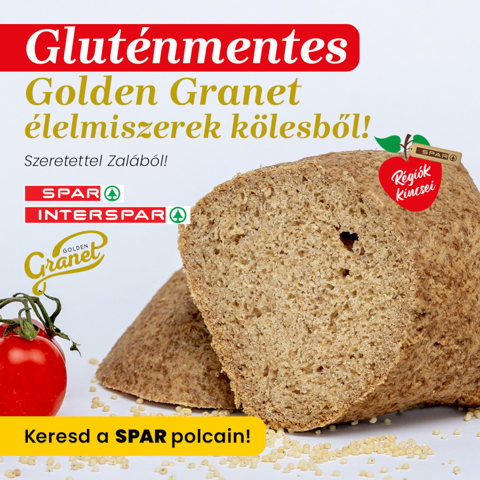 Golden Granet – Gluténmentes finomságok most a SPAR és INTERSPAR üzletekben! Golden Granet – Gluténmentes finomságok most a SPAR és INTERSPAR üzletekben!