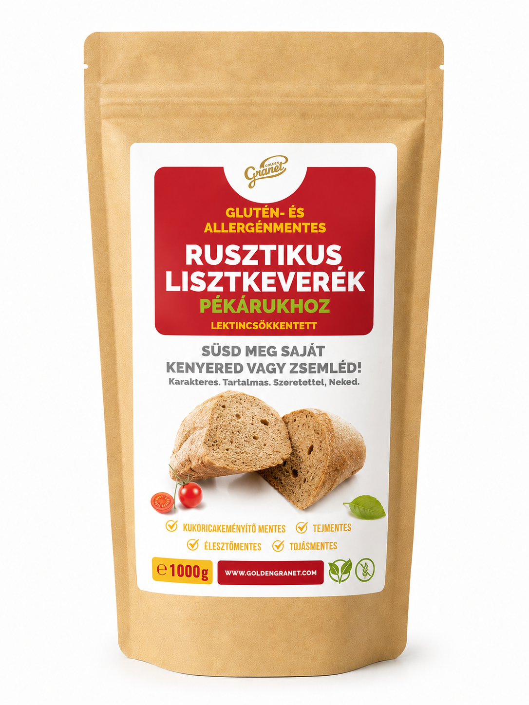 Lektincsökkentett RUSZTIKUS lisztkeverék – 1x1000g