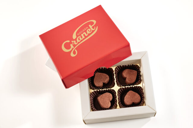 Prémium Belga Étcsokoládé Praliné - Szív forma - 4x5g